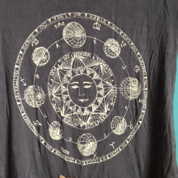 PacSun Tops - Pac sun dark blue / gray zodiac T-shirt crop top